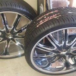Desenti 24 inch rims and tires