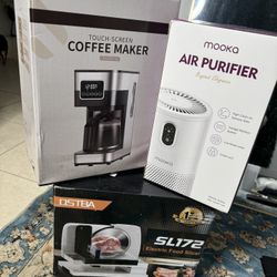 Appliance Bundle: Slicer, Coffee Maker, And Air Purifier 