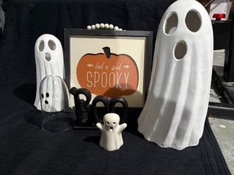 Halloween Ghost Decor Set 6 Pieces