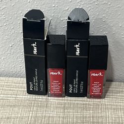 Avon Mark Pout vinyl lip paint Gloss - GLAMOUR - Lot Of 2 - NEW