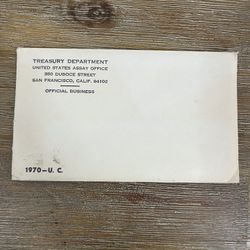 Old White Mail USA Coins 1970 D And Philly Set 