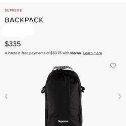 supreme backpack 🎒  brand new 