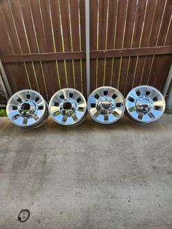 Ford F250 and F350 Polished Aluminum Wheels Set of 4