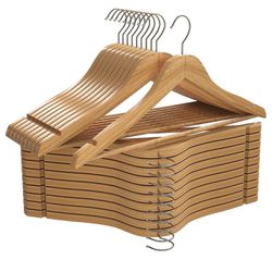 80 Wood Clothes Hangers 