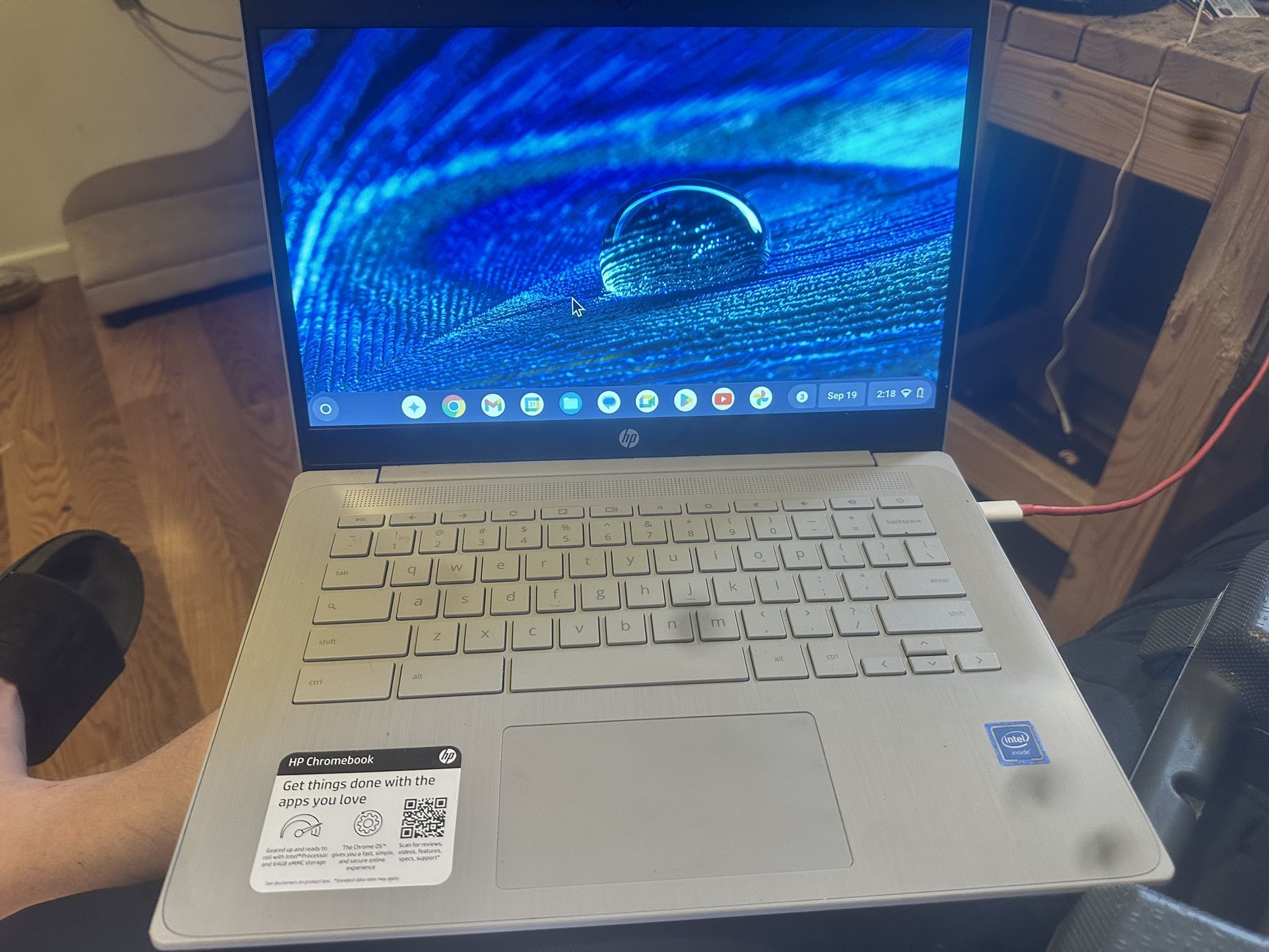HP Chromebook Grey