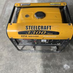 Steel Craft 3300 Watt Gasoline Power Generator 