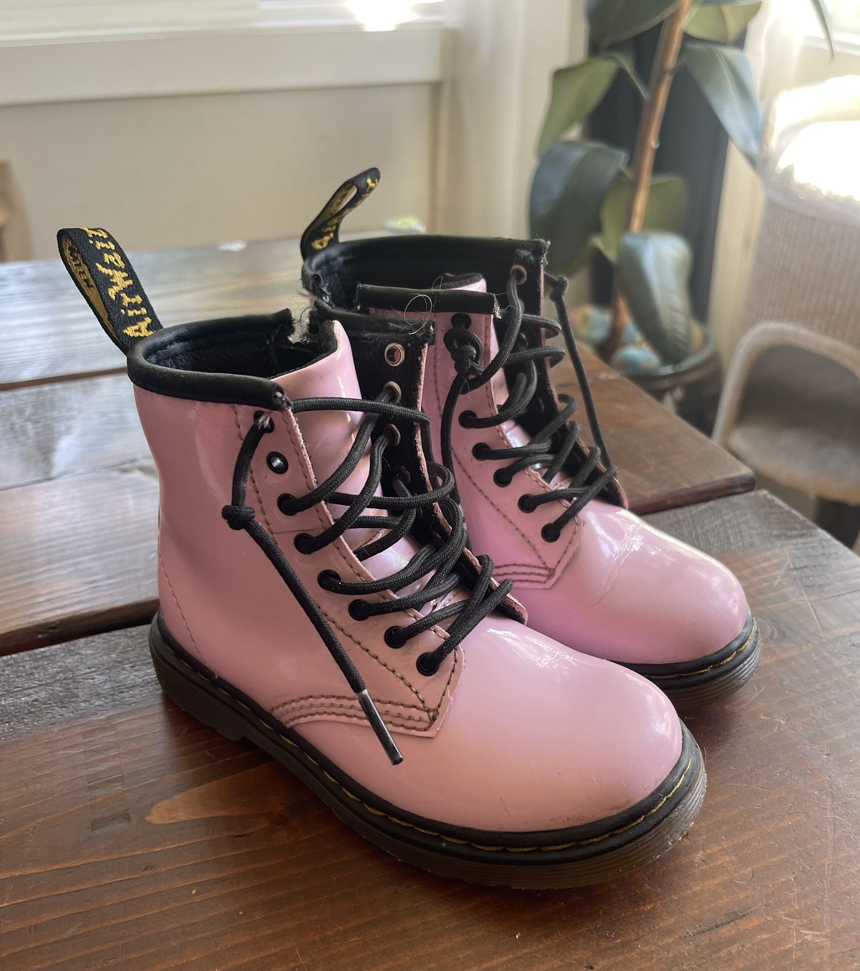 Kids Pink Dr. Marten Boots