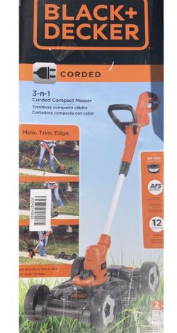 BLACK+DECKER MTE912 12 inch Corded Electric 3-in-1 Trimmer and Mower