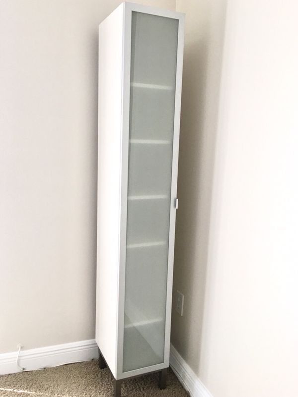 Lillangen High Bathroom Storage Cabinet 1 Door Aluminum 11 3