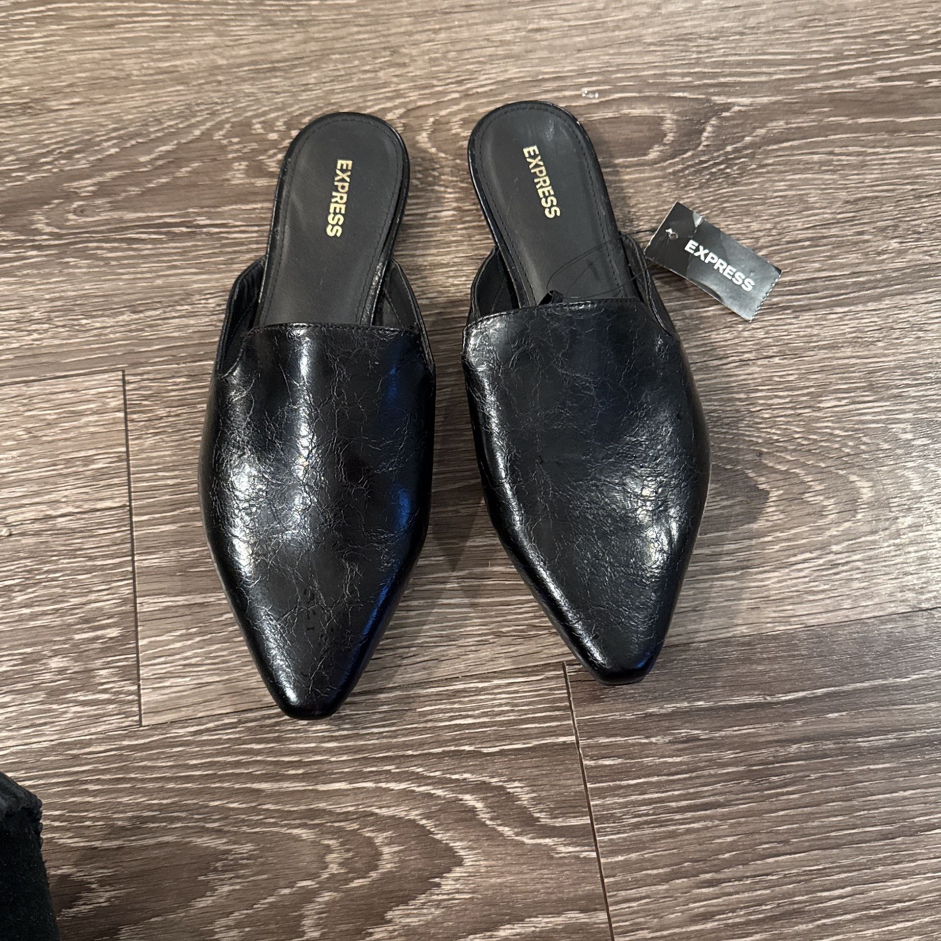 Express Black Women’s Slip On Shoe Sz8