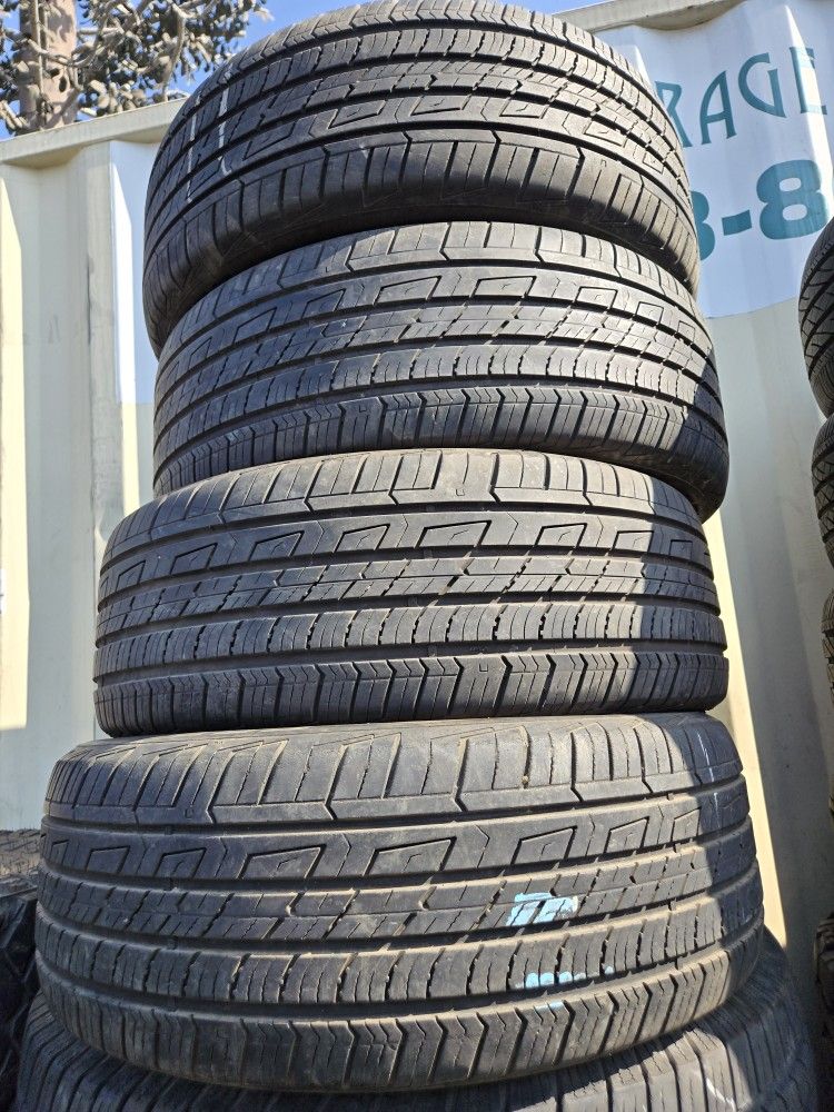 245 50 20 Goodyear Tires Con 80% De Vida Las 4tires ✅️📣📣