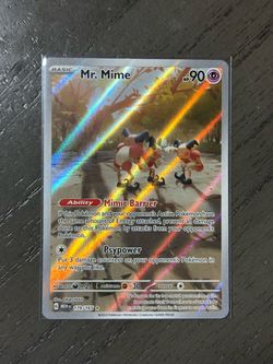 Pokemon TCG Mr. Mime 179/165 Illustration Rare Full Art Scarlet & Violet