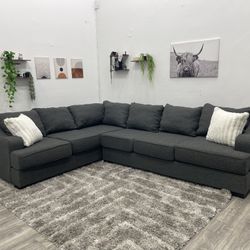 Gray Sectional Couch - Free Delivery 