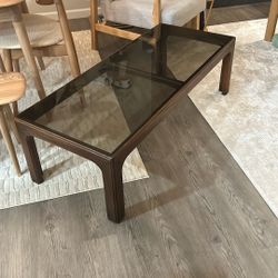Coffee table With Smoked Glass Top