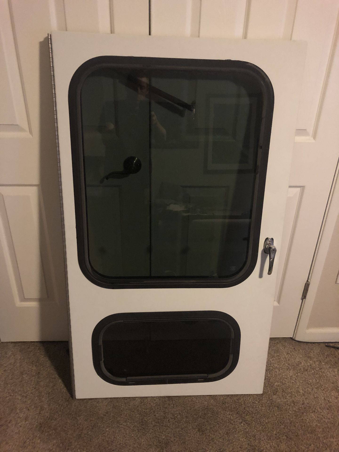 Aerolite Rv/ Camper Exterior Fiberglass Door With Windows 54”x 31.25”