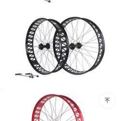   26” Fat Bike Wheelset (Set) – QR – 135/190mm – 100mm (Full 4”) Rims