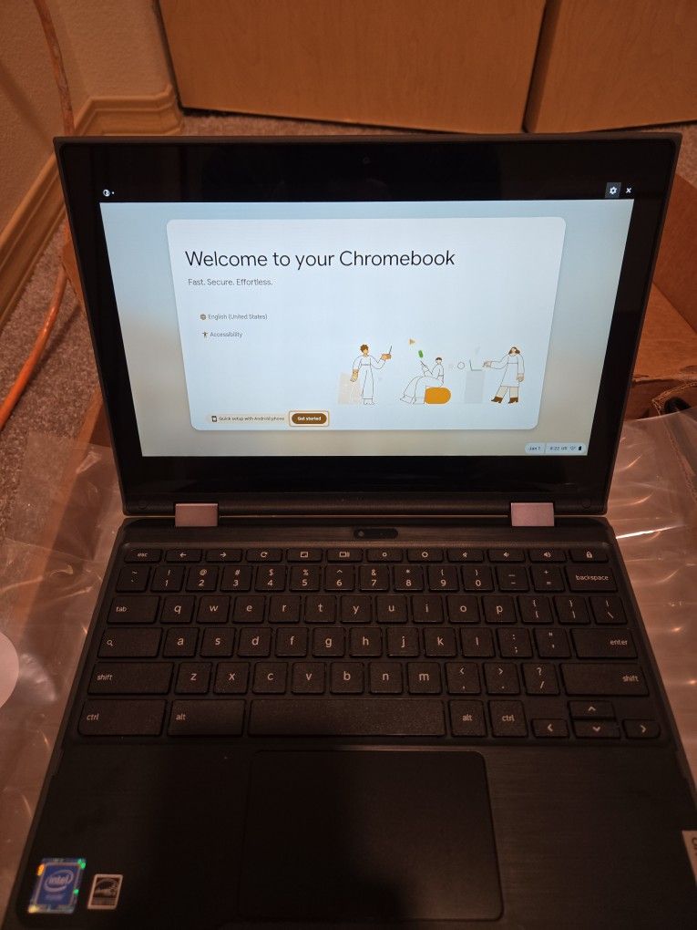 Lenovo Chromebook 500e Gen2 4gb Black Laptop