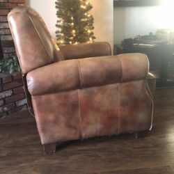 Brown Leather Recliner Chair