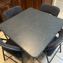 Folding Card Table And Chairs 