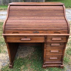 Antique Roll Top Desk