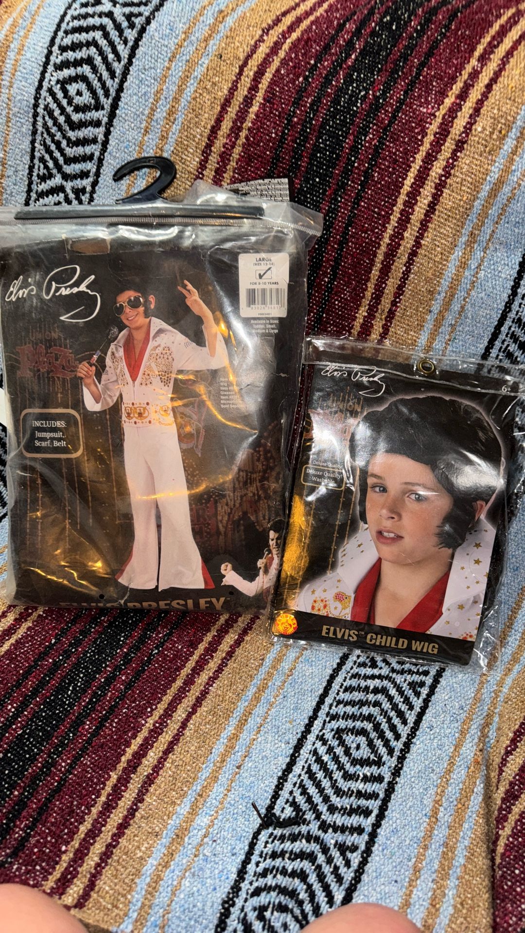 KIDS (8-10yrs) ELVIS UNION PLAZA  COSTUME + Wig