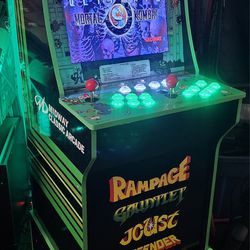 Custom Rampage Gaming Arcade 1up With 12,000 Video Games