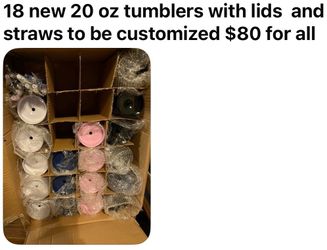 New customizable tumblers