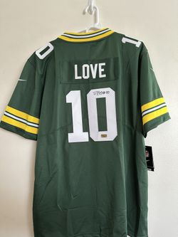 JORDAN LOVE SIGNED GREEN BAY PACKERS QB AUTOGRAPHED NIKE JERSEY W/COA - Large  1