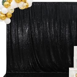 Black Sequin Backdrop