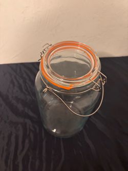1 Gallon Glass Storage Jar with Wire Bail Lid