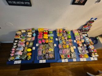 great veriaty of squishies  get them before they're  gone everything is going cheap in price good prices in Victorville ca