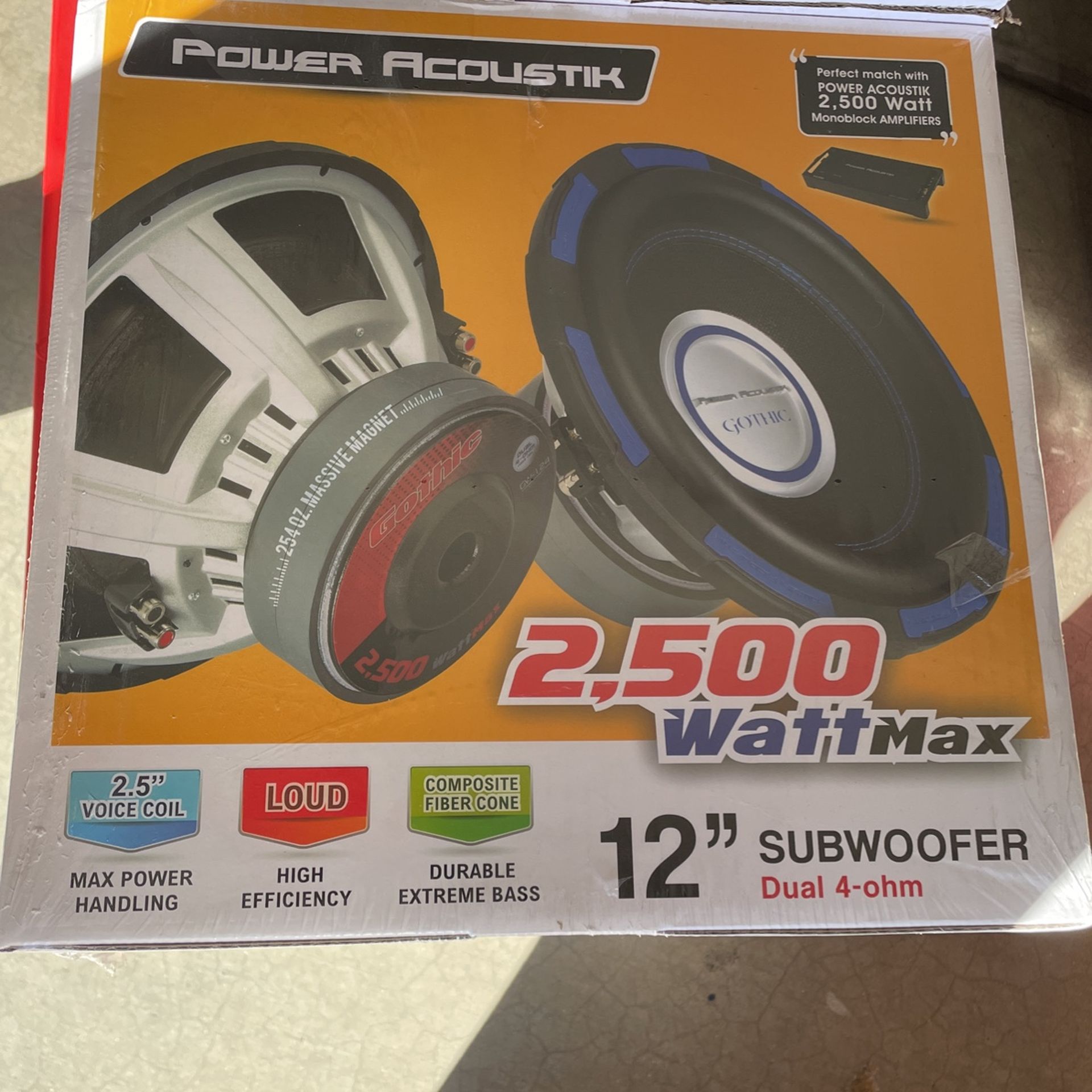 Power Acoustiks 12 Inch Subs