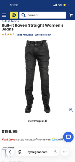 Bull it straight leg women's motorcycle pants
