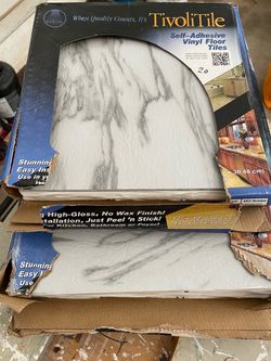 New Tivoli Tile, self adhesive vinyl flooring, two kinds