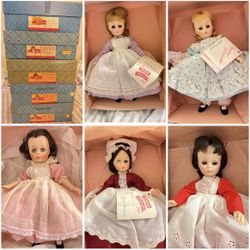 Little Women Set Of 11" Vintage Madame Alexander Dolls from the 1970's in Original Box / packaging