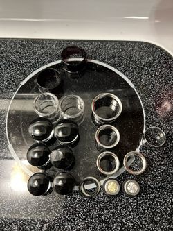 Gauges Jewelry Plugs Hollows Glass Lot