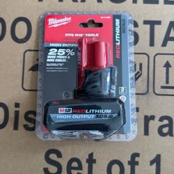 Milwaukee M12 High Output Xc5.0 Battery 