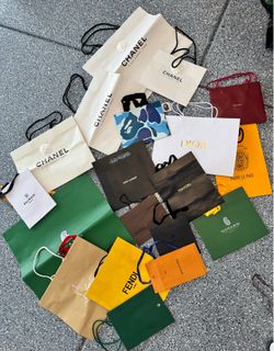 Authentic Luxury shopping bags and dust bags