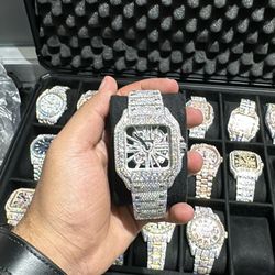 Fully flooded bus down VVS Moissanite diamond AP Royal Oak Direct message for price 