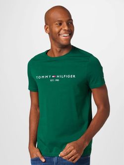 Green Tommy Hilfiger Chest Logo Shirt