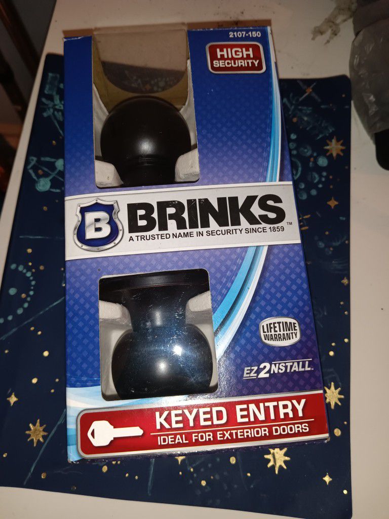 Doorknob, Brinks, w/ Key 🔐