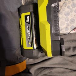Ryobi BATTERY and CHARGER