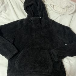 Black Sherpa Hoodie 
