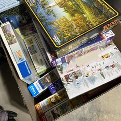 Box Of Jigsaw Puzzles