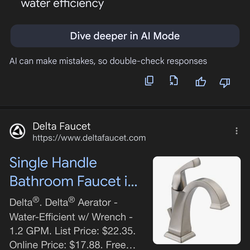 Delta faucet