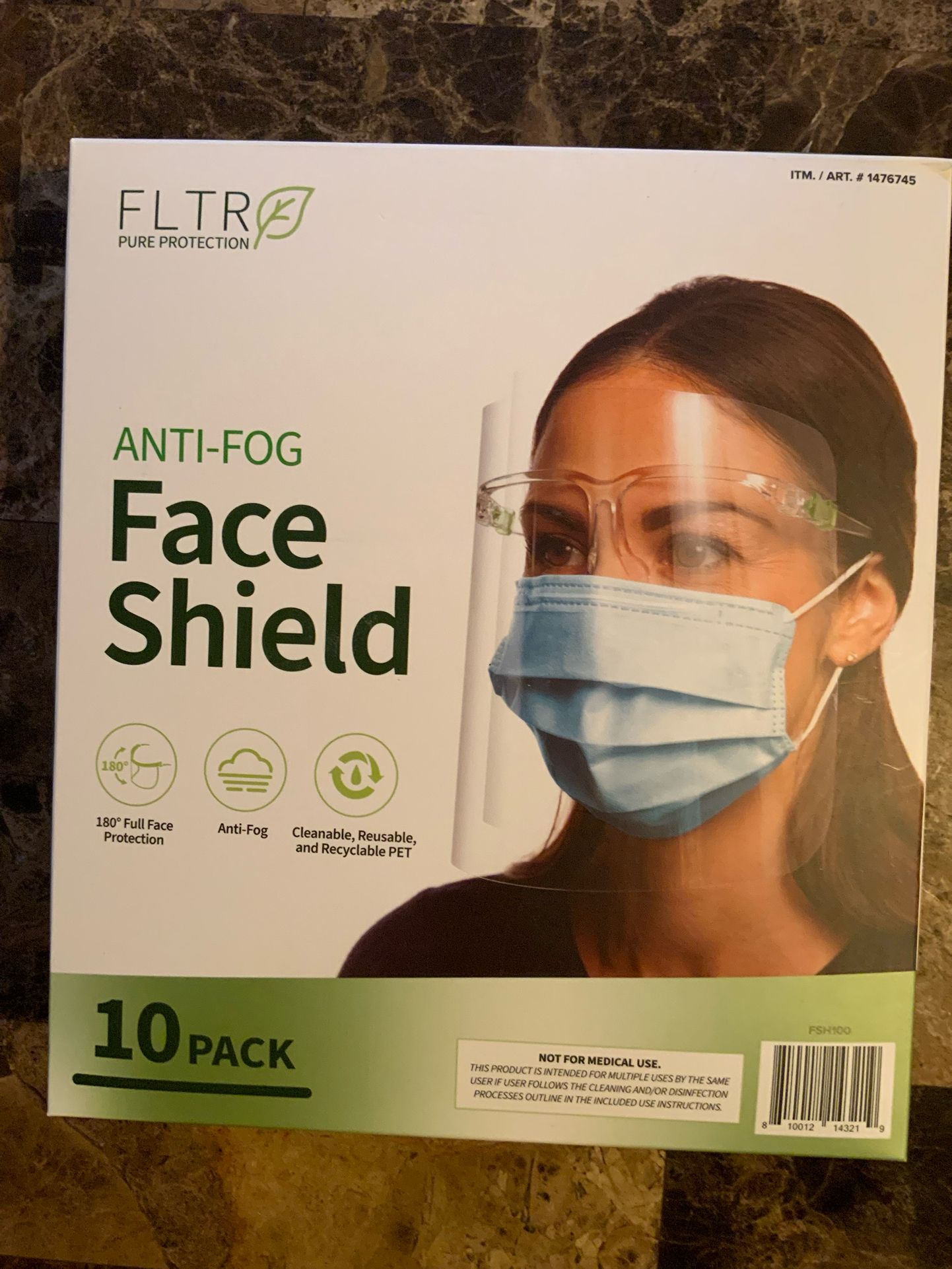 FLTR Pure Protection - Anti-Fog Faced Shield Mask - Brand New Never Used - Free