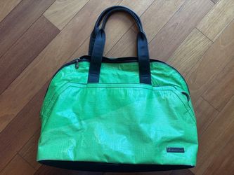 RAREFORM - Bright Green Travel Tote with Black Handles