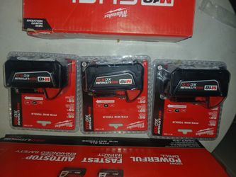 3 Milwaukee 5.0 batteries
