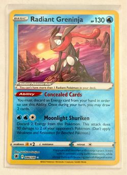 Pokemon Radiant Greninja 046/189 Astral Radiance Holo English