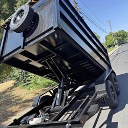 Scissor Lift Dump Trailer 